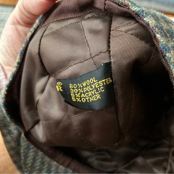 $10 SALE Wynnster Country Cap Wool Blend Newsboy Hat Unisex Houndstooth🎈 - Picture 2 of 5